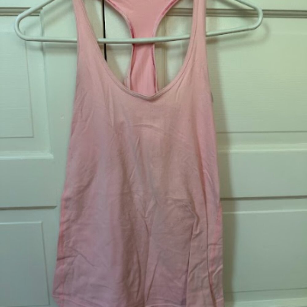 Lululemon Pink Racer-Back Tank Top